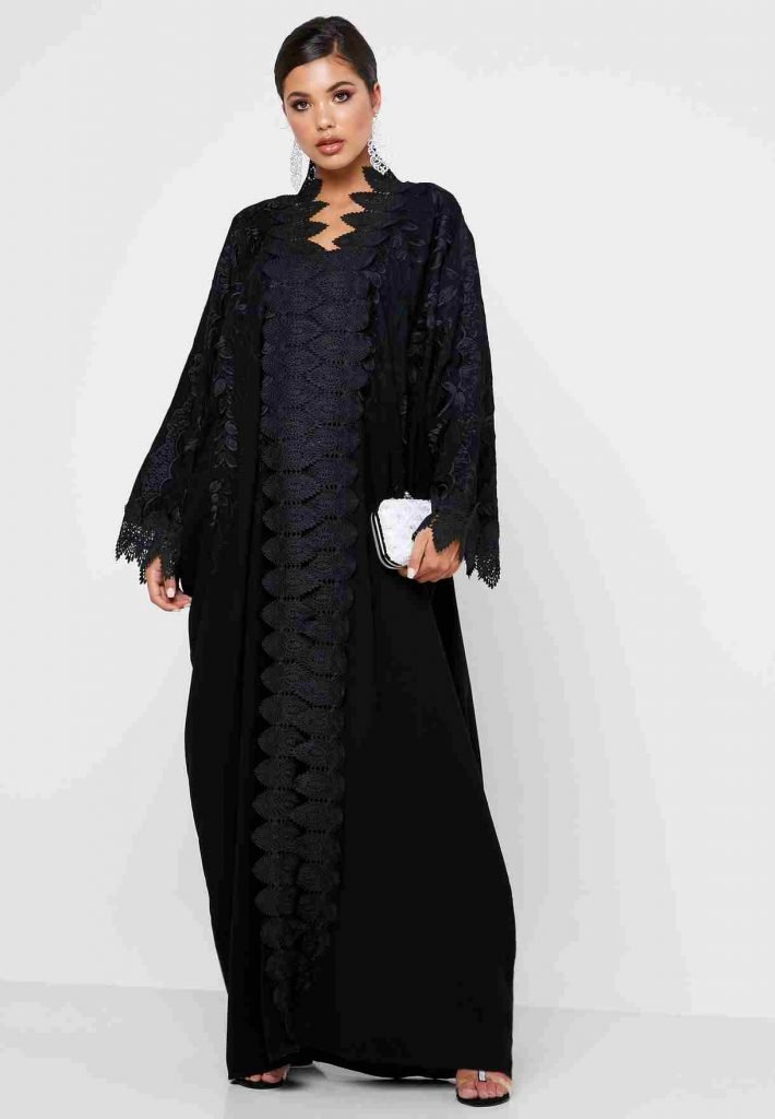 Lace Embroidered Abaya