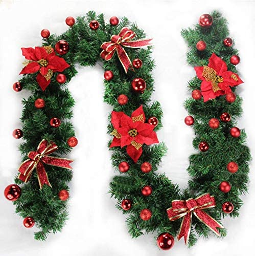Christmas Garland in Red and Green