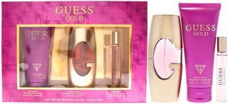 GUESS Gold for Women Edp 75ml + 200ml Bl + 15ml Mininture Gift Set